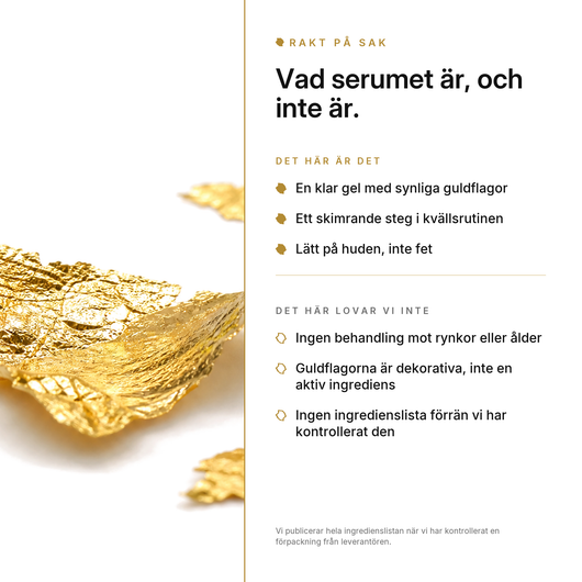24K Guldserum, fördelar