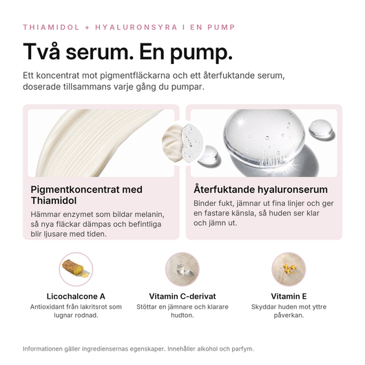 Anti-Pigment Dual Serum, nyckelingredienser