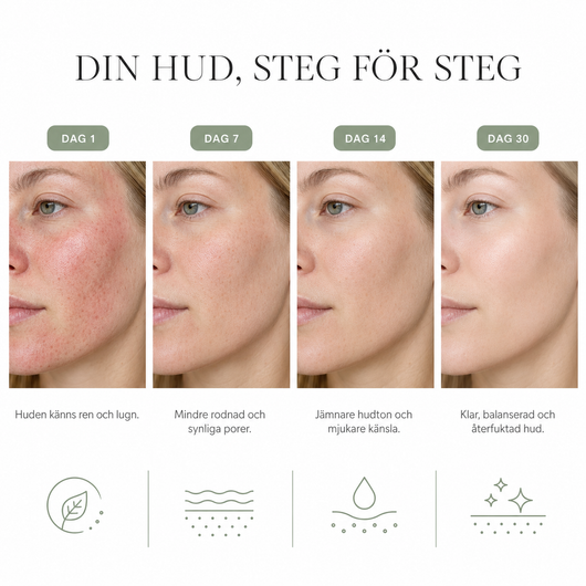 Komplett hudvårdsrutin i fyra steg med Houttuynia Cordata