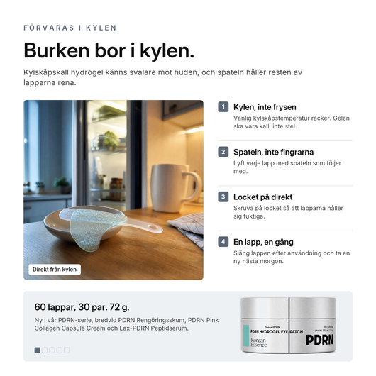 PDRN Hydrogel Ögonlappar, så använder du