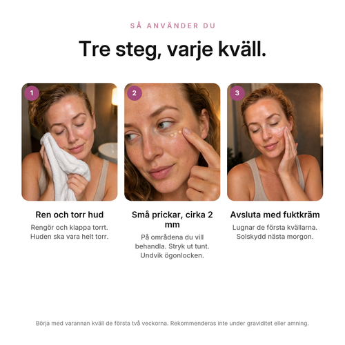 Retinal 0,1 % Uppstramande Serum