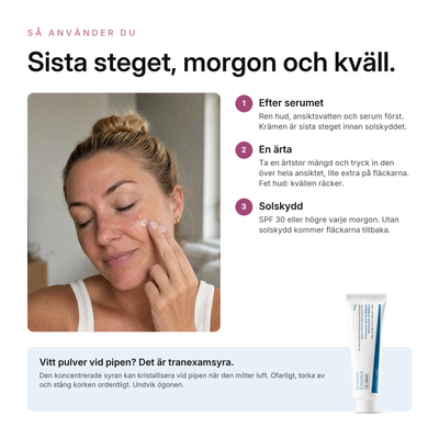 TXA Pigmentkräm, så använder du